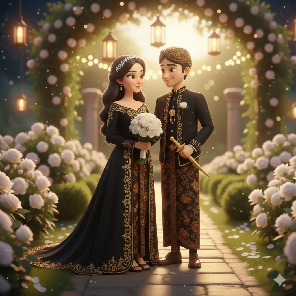 Animasi adat jawa hitam